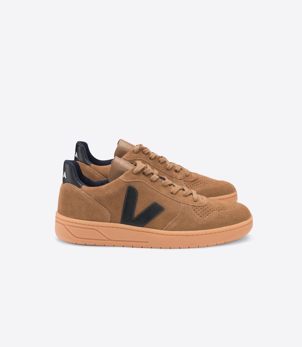 Veja Sneakers Barbati - V-10 Suede - Maro/Nigga - 1905637-GT